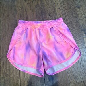 Pink Tie-Dye Girls Shorts